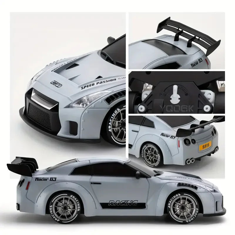 1:24 Scale 20+KM/H RC Drift Car 2.4G 4WD High Speed RC Drifting Car Remote Control Cars with LED Lights Drifting Tires Race Toys
