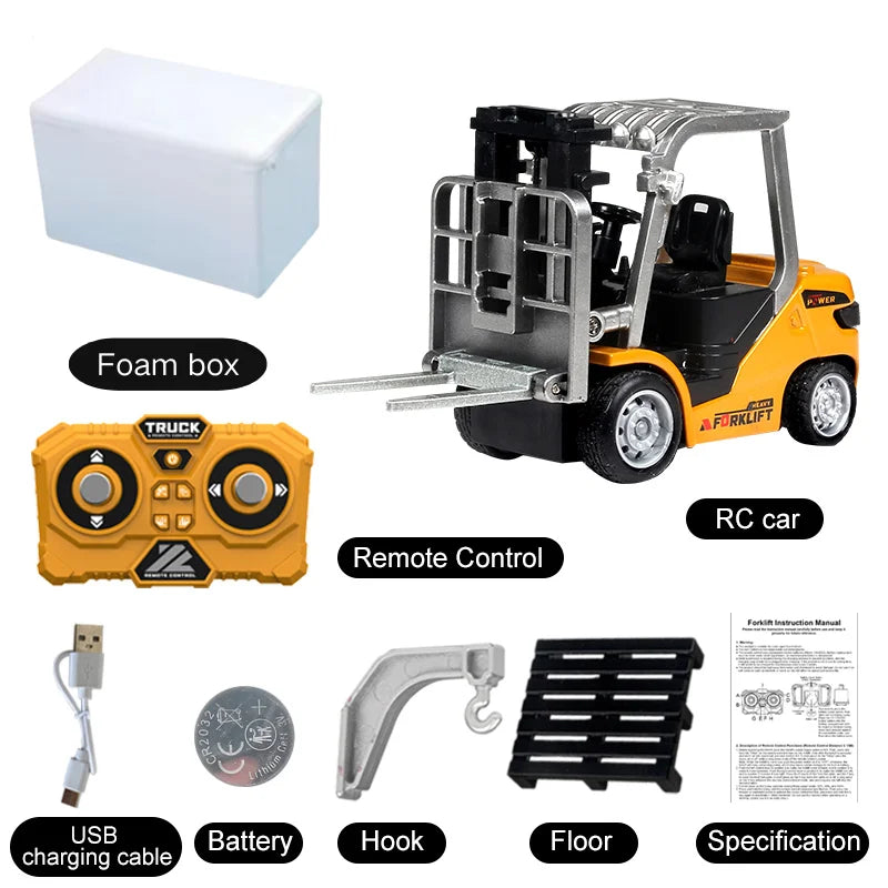 New 1:64 Rc Car Mini 2.4Ghz City Road Handle High Speed Alloy All Terrain Remote Control Car Dual Control Children's Toys Gifts