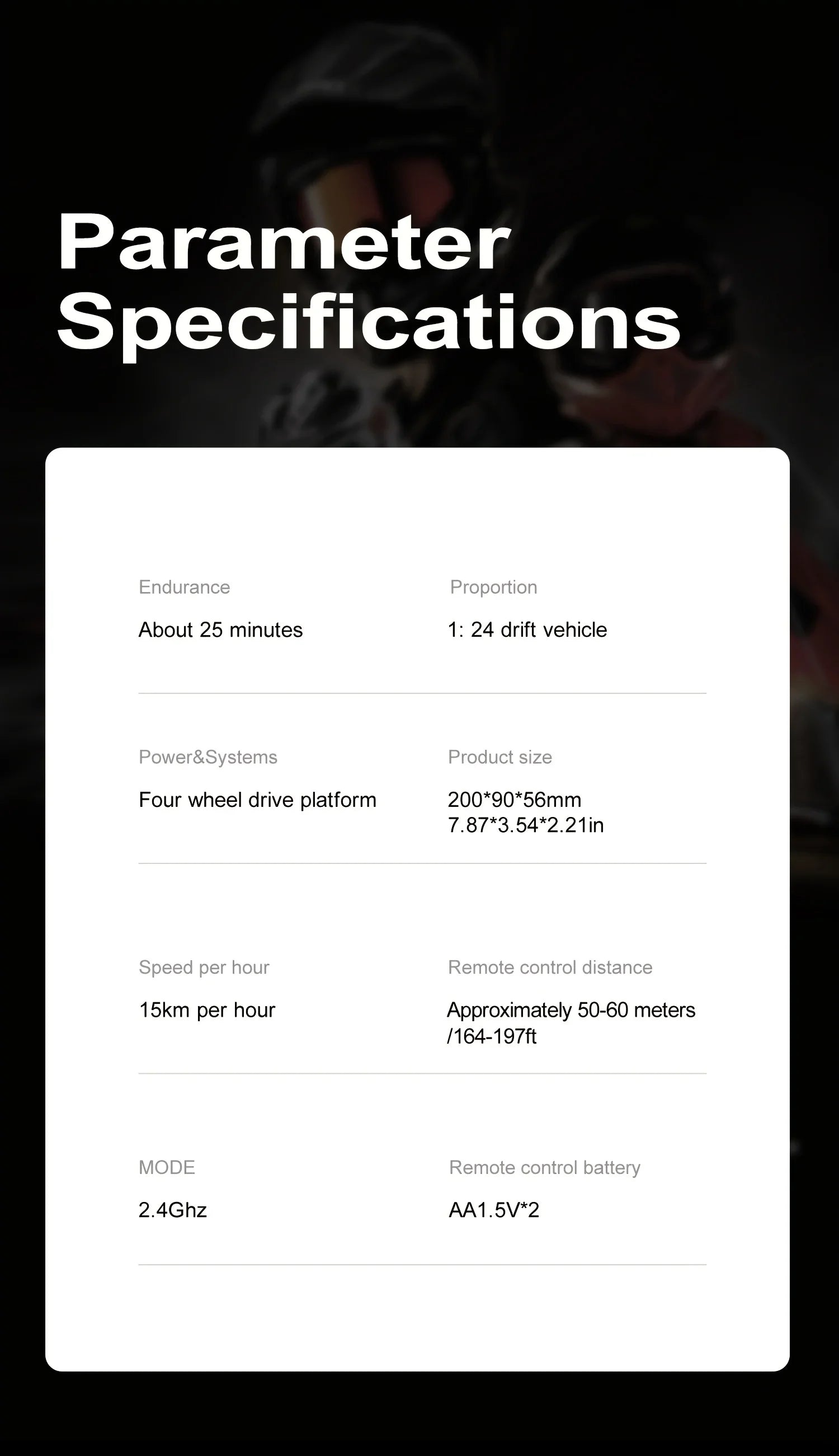 1:24 Scale 20+KM/H RC Drift Car 2.4G 4WD High Speed RC Drifting Car Remote Control Cars with LED Lights Drifting Tires Race Toys